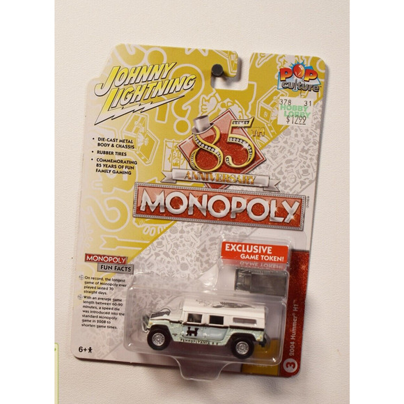 Johnny Lightning 2004 Hummer H1 Monopoly Game Token 1:64 Diecast - Picture 1 of 4
